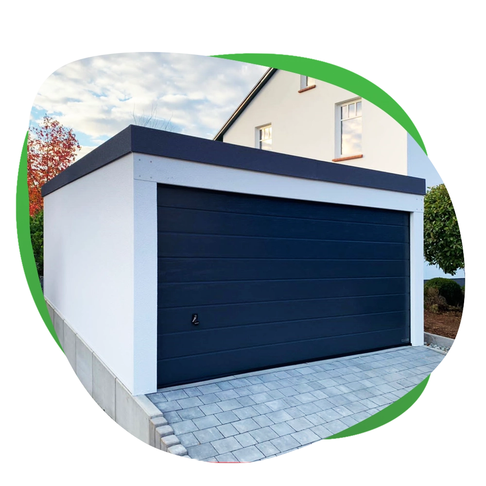 Premiumgarage mit hochwertiger Isolierung